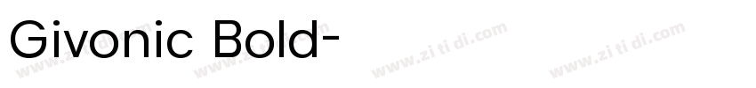 Givonic Bold字体转换